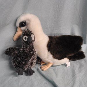 JAAG plush seagull bird with chick stuffed animal discontinued (103w)